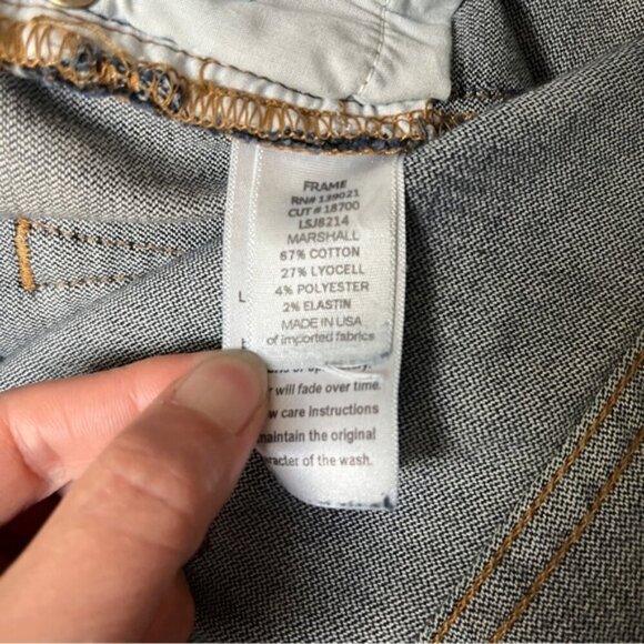 Frame Le Skinny de Jeanne Women's Dark Blue Denim Jeans 30” - Picture 8 of 13